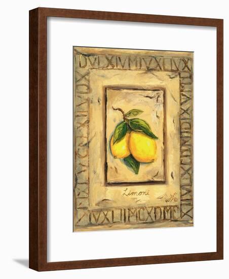 Italian Fruits Lemons-Marilyn Dunlap-Framed Art Print