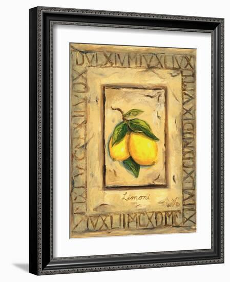 Italian Fruits Lemons-Marilyn Dunlap-Framed Art Print