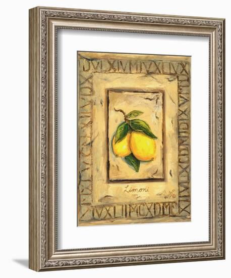 Italian Fruits Lemons-Marilyn Dunlap-Framed Art Print