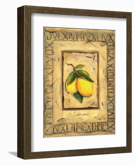 Italian Fruits Lemons-Marilyn Dunlap-Framed Art Print