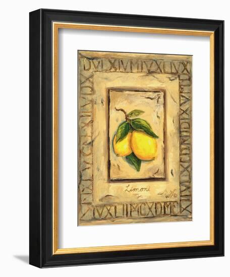 Italian Fruits Lemons-Marilyn Dunlap-Framed Art Print