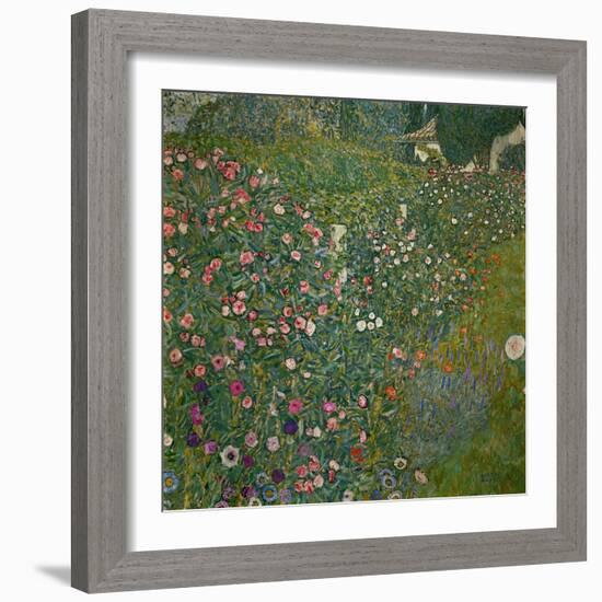 Italian Garden Landscape, 1917-Gustav Klimt-Framed Giclee Print