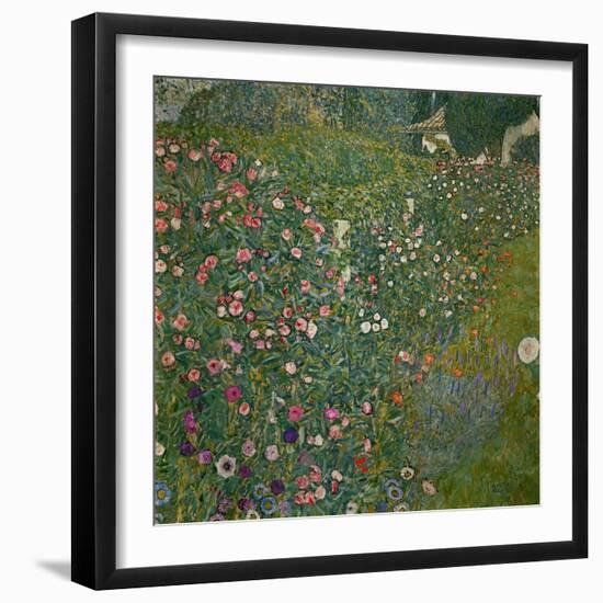 Italian Garden Landscape, 1917-Gustav Klimt-Framed Giclee Print