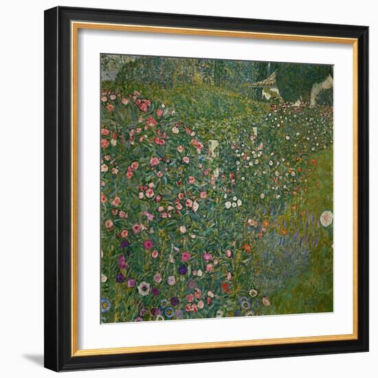 Italian Garden Landscape, 1917-Gustav Klimt-Framed Giclee Print