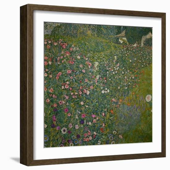 Italian garden landscape. Oil on canvas.-Gustav Klimt-Framed Giclee Print