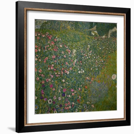 Italian garden landscape. Oil on canvas.-Gustav Klimt-Framed Giclee Print