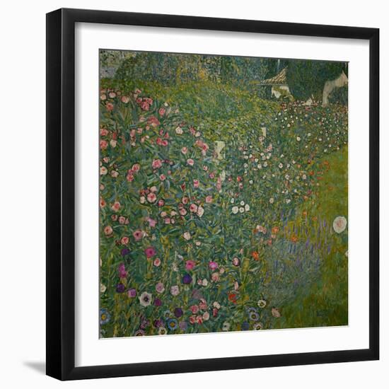 Italian garden landscape. Oil on canvas.-Gustav Klimt-Framed Giclee Print