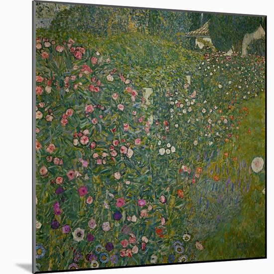 Italian garden landscape. Oil on canvas.-Gustav Klimt-Mounted Giclee Print