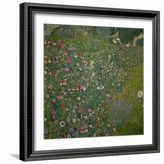 Italian garden landscape. Oil on canvas.-Gustav Klimt-Framed Giclee Print