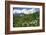 Italian Garden towards water and terraced garden, Trauttmansdorff Castle Gardens, Merano, Italy-null-Framed Art Print