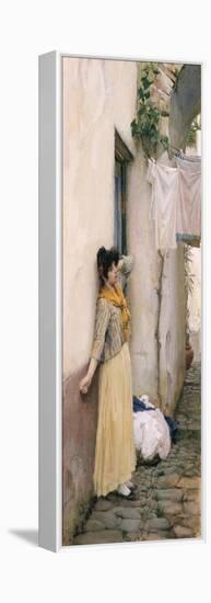 Italian Girl-John William Waterhouse-Framed Premier Image Canvas