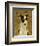 Italian Greyhound (Black & White)-John W^ Golden-Framed Art Print