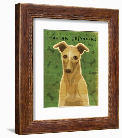 Italian Greyhound (Fawn)-John W^ Golden-Framed Art Print