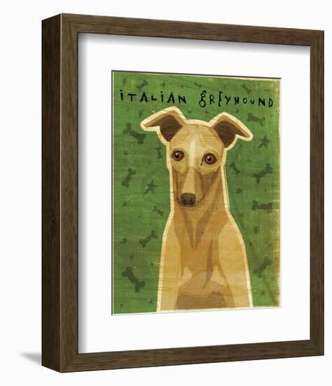 Italian Greyhound (Fawn)-John W^ Golden-Framed Art Print