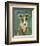 Italian Greyhound (White & Grey)-John W^ Golden-Framed Art Print