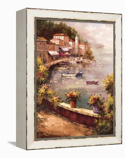 Italian Harbor-Peter Bell-Framed Stretched Canvas