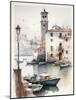Italian Harbor-Lana Kristiansen-Mounted Art Print