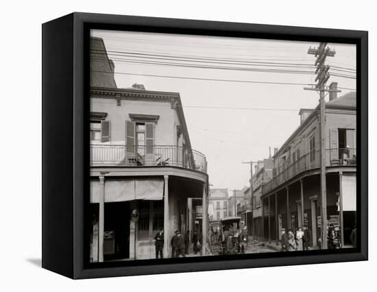 Italian Headquarters, Madison St., New Orleans, La.-null-Framed Stretched Canvas