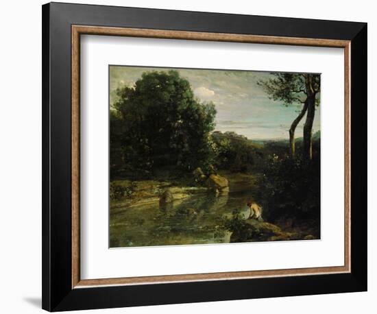 Italian Impressions or Italian Landscape-Jean-Baptiste-Camille Corot-Framed Giclee Print