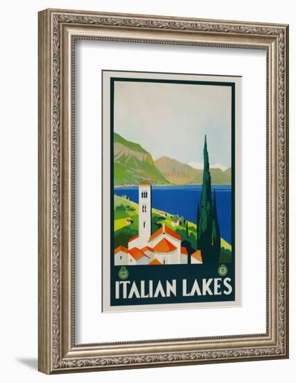 Italian Lakes-Vintage Posters-Framed Giclee Print