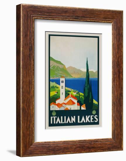 Italian Lakes-Vintage Posters-Framed Giclee Print