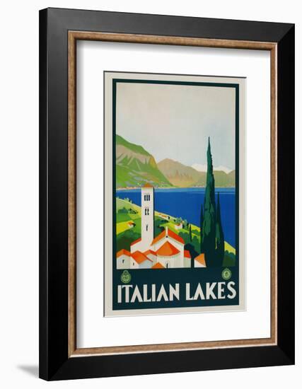 Italian Lakes-Vintage Posters-Framed Giclee Print