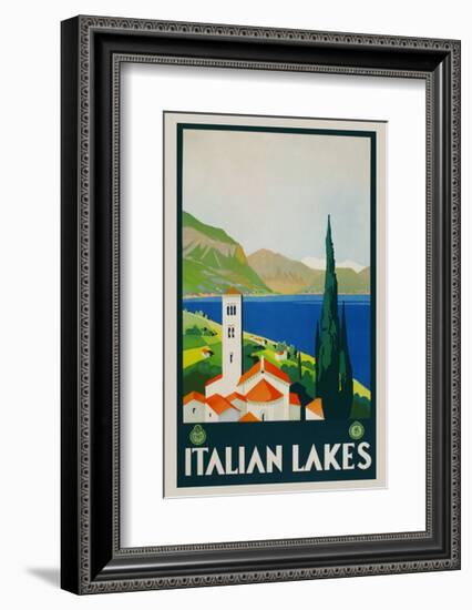 Italian Lakes-Vintage Posters-Framed Giclee Print