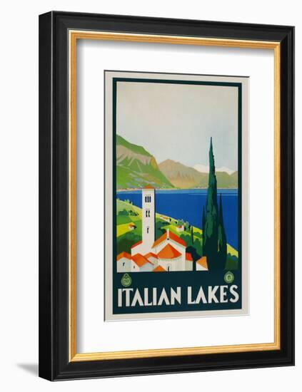 Italian Lakes-Vintage Posters-Framed Giclee Print