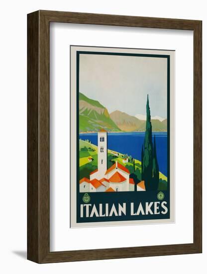 Italian Lakes-Vintage Posters-Framed Giclee Print