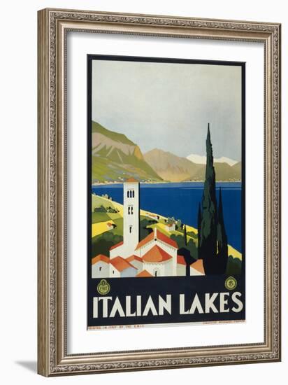 Italian Lakes-null-Framed Art Print