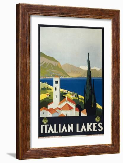 Italian Lakes-null-Framed Art Print