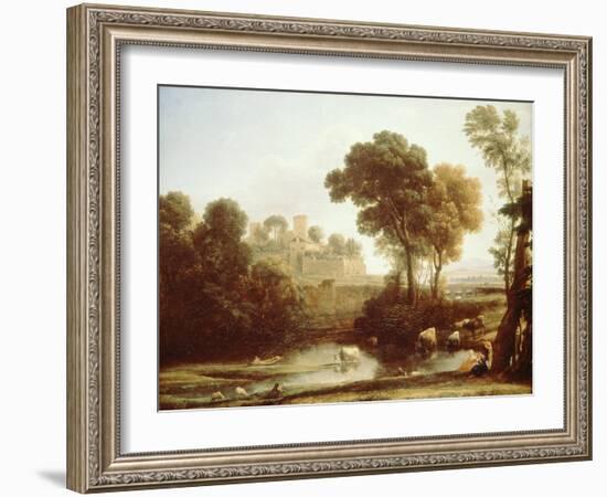 Italian Landscape, 1640-Claude Lorraine-Framed Giclee Print