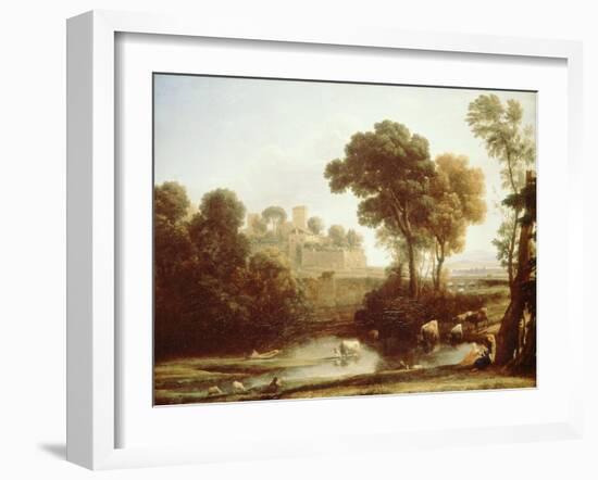 Italian Landscape, 1640-Claude Lorraine-Framed Giclee Print