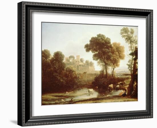 Italian Landscape, 1640-Claude Lorraine-Framed Giclee Print