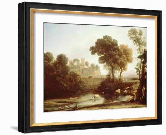 Italian Landscape, 1640-Claude Lorraine-Framed Giclee Print