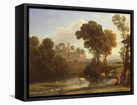 Italian Landscape, 1648-Claude Lorraine-Framed Premier Image Canvas