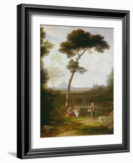 Italian Landscape, 1828-30 (Oil on Canvas)-Washington Allston-Framed Giclee Print