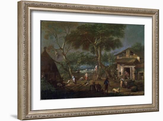 Italian Landscape, C1750-1795-Antonio Diziani-Framed Giclee Print