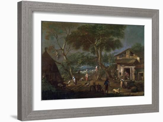 Italian Landscape, C1750-1795-Antonio Diziani-Framed Giclee Print