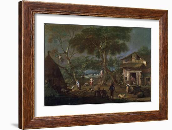 Italian Landscape, C1750-1795-Antonio Diziani-Framed Giclee Print