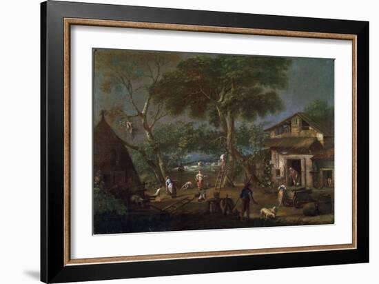 Italian Landscape, C1750-1795-Antonio Diziani-Framed Giclee Print