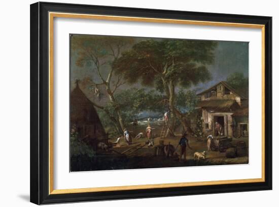 Italian Landscape, C1750-1795-Antonio Diziani-Framed Giclee Print