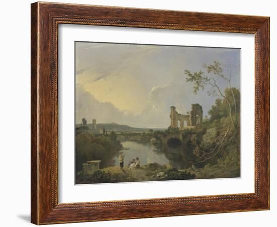 Italian Landscape (Morning), C.1760-65-Richard Wilson-Framed Giclee Print