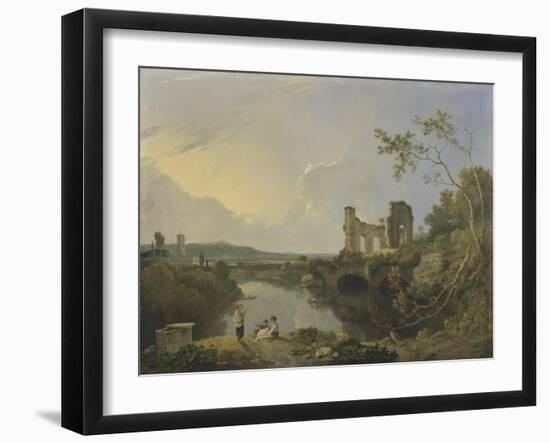 Italian Landscape (Morning), C.1760-65-Richard Wilson-Framed Giclee Print