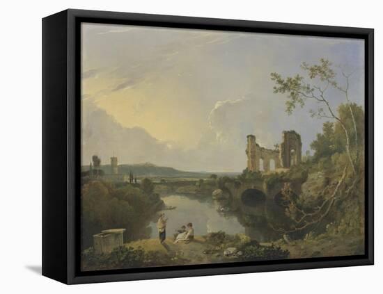 Italian Landscape (Morning), C.1760-65-Richard Wilson-Framed Premier Image Canvas