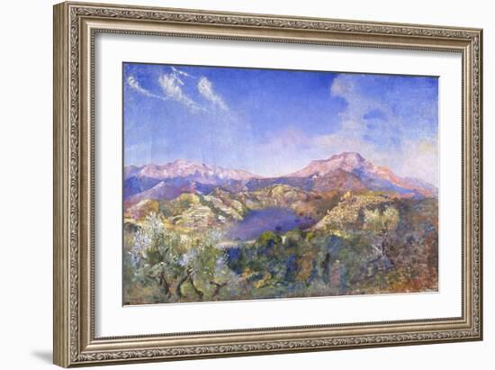 Italian Landscape (Oil on Canvas)-Annie Louisa Swynnerton-Framed Giclee Print