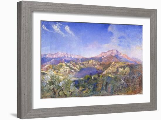 Italian Landscape (Oil on Canvas)-Annie Louisa Swynnerton-Framed Giclee Print