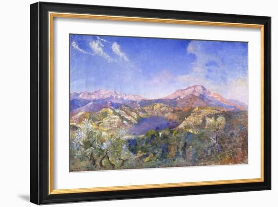 Italian Landscape (Oil on Canvas)-Annie Louisa Swynnerton-Framed Giclee Print