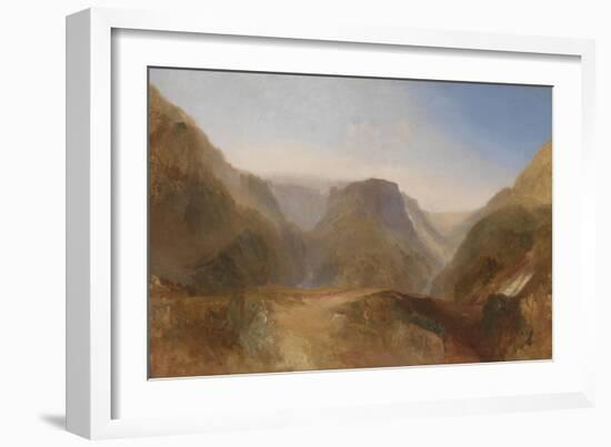 Italian Landscape, Probably Civita Di Bagnoregio-J. M. W. Turner-Framed Giclee Print