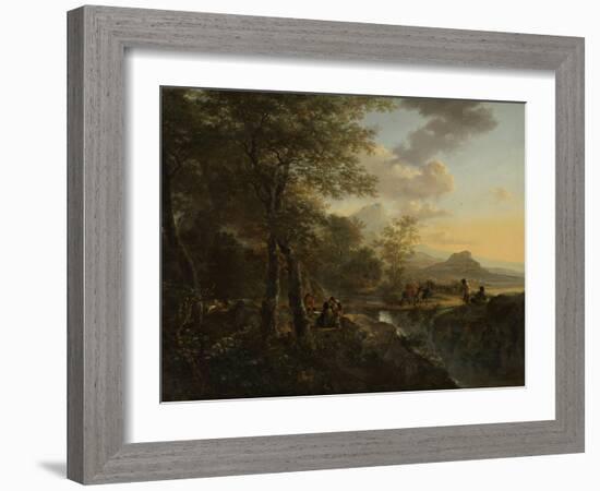 Italian Landscape with a Draughtsman, c.1650-52-Jan Both-Framed Giclee Print